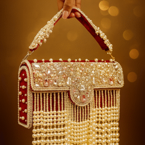 Zylare the Royal Velvet Pearl Bag – Where Elegance Meets Extravagance